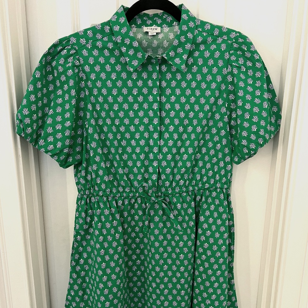J. Crew Mini Dress, Green, 10